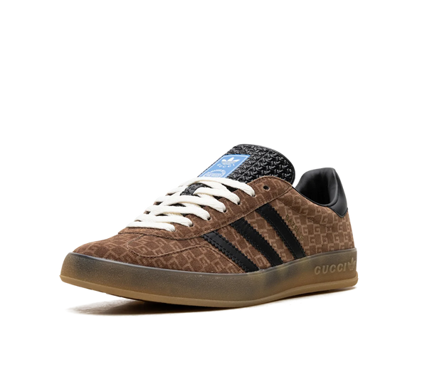 Tênis Adidas x Gucci Gazelle GG Monogram 'Brown' Marrom / Preto