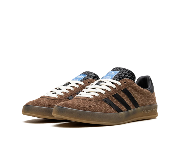 Tênis Adidas x Gucci Gazelle GG Monogram 'Brown' Marrom / Preto