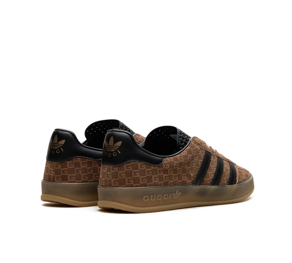 Tênis Adidas x Gucci Gazelle GG Monogram 'Brown' Marrom / Preto