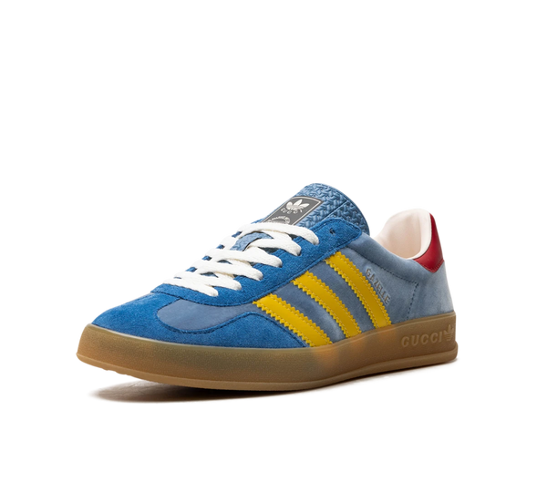 Tênis Adidas x Gucci Gazelle 'Light Blue Suede' Azul