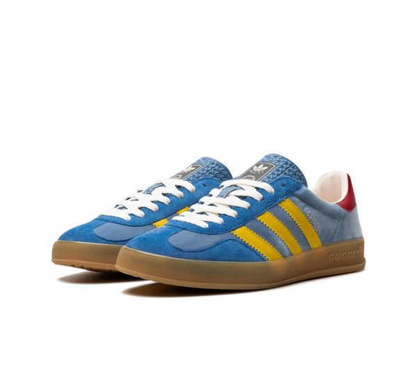 Tênis Adidas x Gucci Gazelle 'Light Blue Suede' Azul