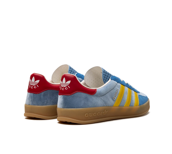 Tênis Adidas x Gucci Gazelle 'Light Blue Suede' Azul