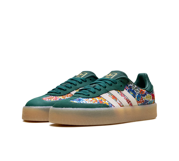 Tênis Adidas Sambae 'Liberty London Collegiate Green' Verde/Flores