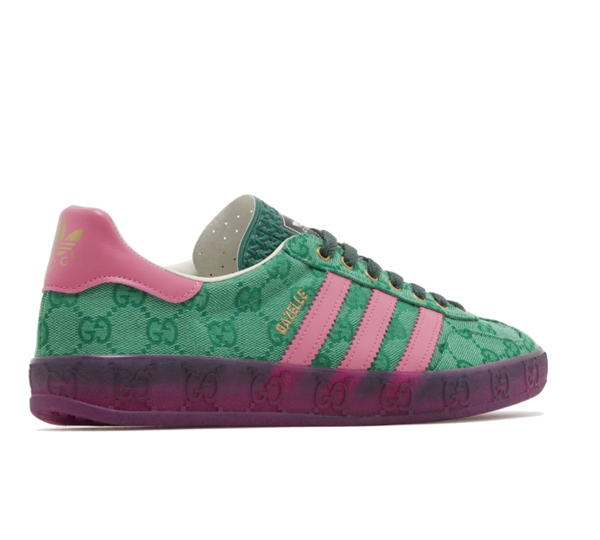 Tênis Adidas x Gucci Gazelle 'Green Pink Strata' Verde / Rosa