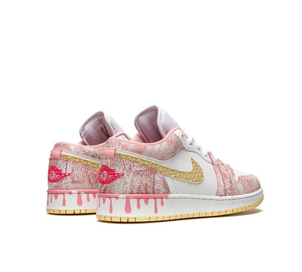 Tênis Nike Air Jordan 1 Low 'Paint Drip' Branco / Colorido