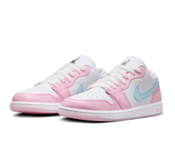 Tênis Nike Air Jordan 1 Low 'Paw Print' Rosa