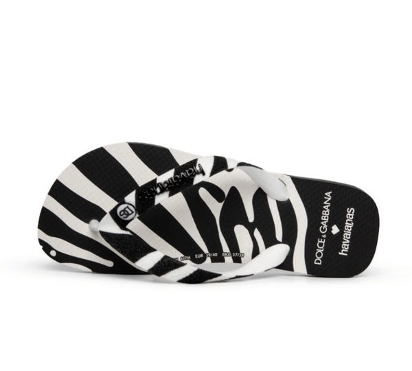 Chinelo Havaianas 'Dolce&Gabbana Zebra'