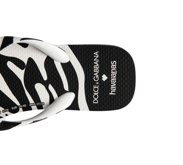 Chinelo Havaianas 'Dolce&Gabbana Zebra'