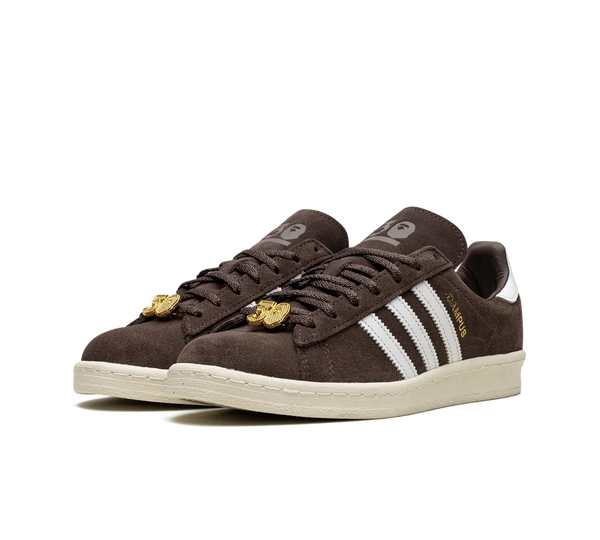 Tênis Adidas Campus 80s x Bape 'Brown' Marrom