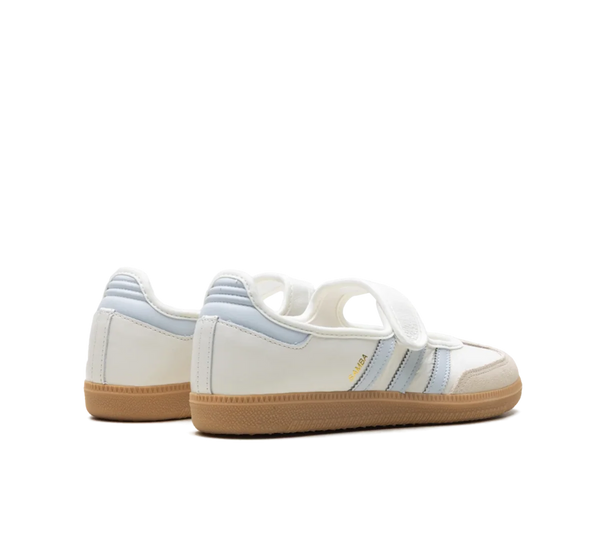 Tênis Adidas Samba Jane Feminino 'White Blue Gum' Creme/Azul Claro