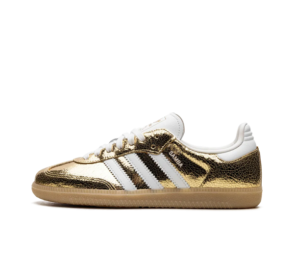 Tênis Adidas Samba OG 'Cracked Metallic Pack' Dourado