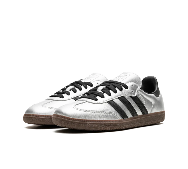 Tênis Adidas Samba OG 'Silver Metallic Black Gum' Prata