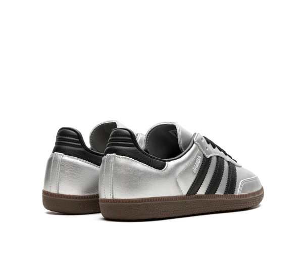 Tênis Adidas Samba OG 'Silver Metallic Black Gum' Prata