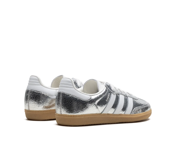 Tênis Adidas Samba OG 'Silver Metallic Cracked Leather' Prata