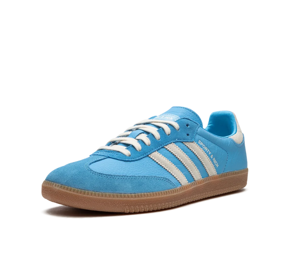 Tênis Adidas Samba OG x Sporty & Rich 'Blue Rush' Azul