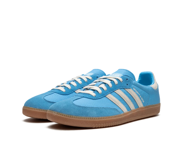 Tênis Adidas Samba OG x Sporty & Rich 'Blue Rush' Azul