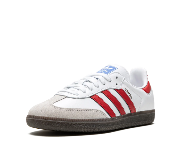 Tênis Adidas Samba OG 'White Red' Branco / Vermelho