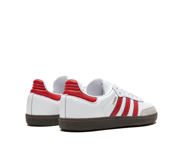 Tênis Adidas Samba OG 'White Red' Branco / Vermelho