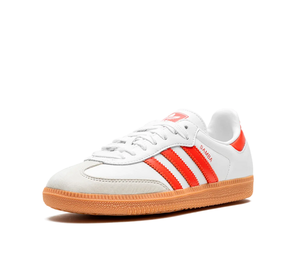 Tênis Adidas Samba OG 'White Solar Red' Branco / Vermelho