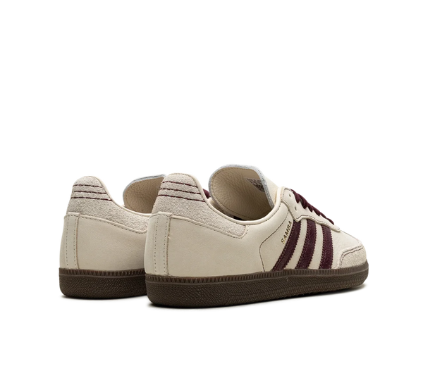 Tênis Adidas Samba OG 'Wonder White Maroon' Bege / Vinho