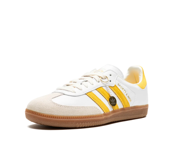 Tênis Adidas Samba OG x Sporty & Rich 'Bold Gold' Branco / Amarelo