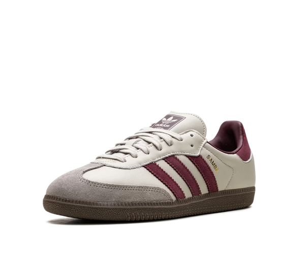 Tênis Adidas Samba OG 'Putty Grey Maroon' Cinza / Vinho