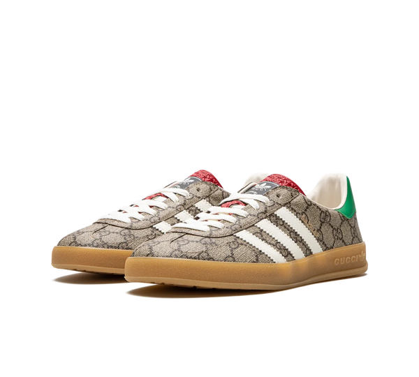 Tênis Adidas x Gucci Gazelle 'Beige GG Monogram' Bege