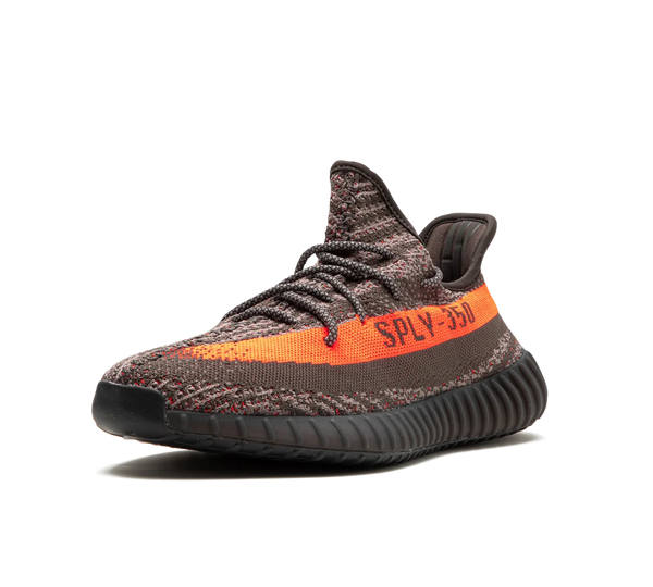 Tênis Adidas Yeezy Boost 350 V2 'Carbon Beluga' Cinza / Laranja