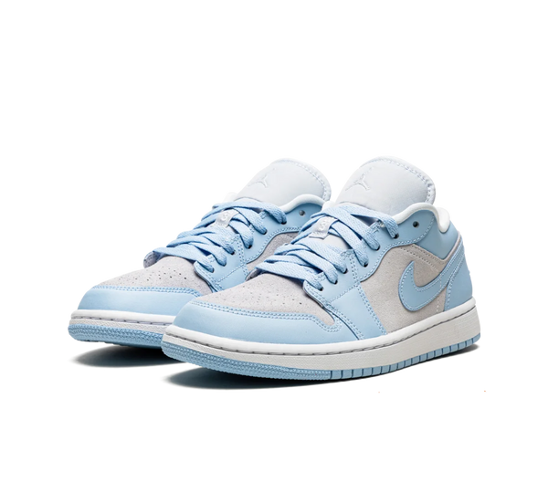 Tênis Nike Air Jordan 1 Low 'Football Grey' Azul