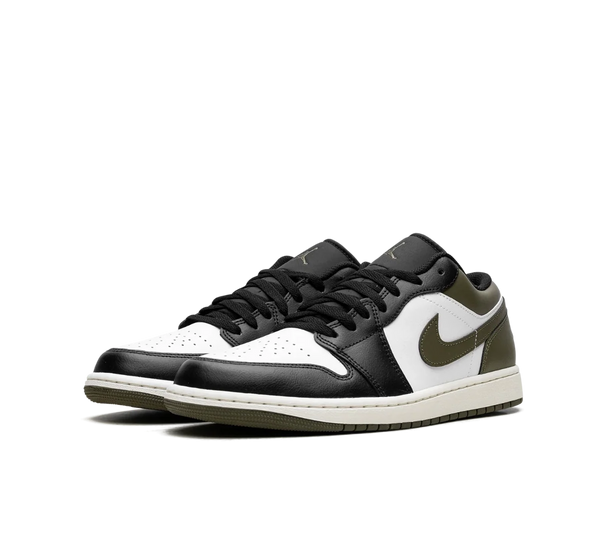Tênis Nike Air Jordan 1 Low 'Black Toe Medium Olive'