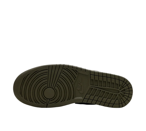 Tênis Nike Air Jordan 1 Low 'Black Toe Medium Olive'