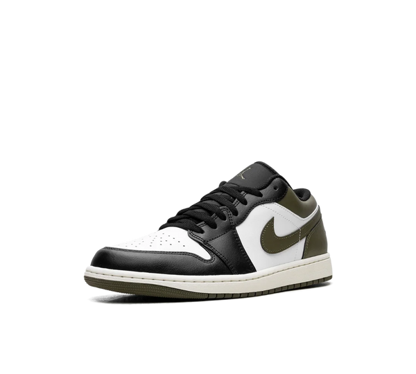 Tênis Nike Air Jordan 1 Low 'Black Toe Medium Olive'