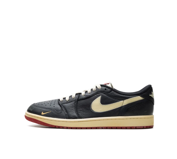 Tênis Nike Air Jordan 1 Low OG Nigel Sylvester 'Black and Varsity Red'
