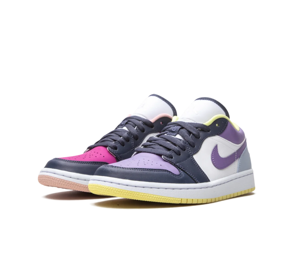Tênis Nike Air Jordan 1 Low 'Purple Magenta' Colorido