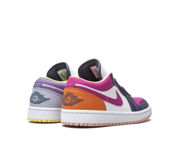 Tênis Nike Air Jordan 1 Low 'Purple Magenta' Colorido