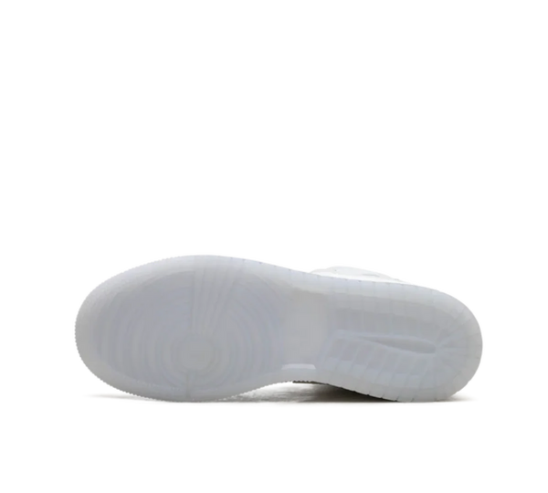 Tênis Nike Air Jordan Mid 'Glitter Swoosh' Branco / Azul