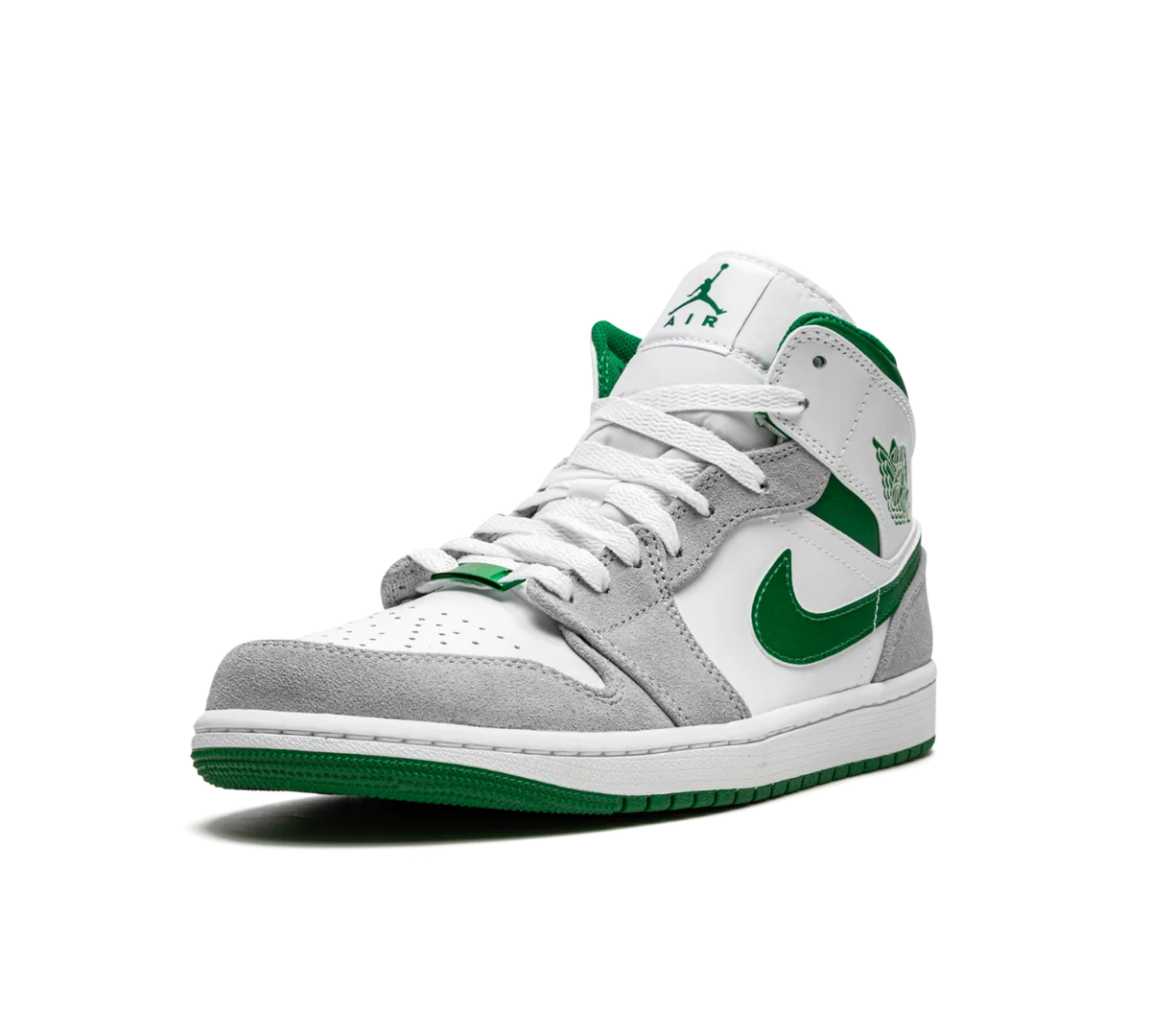 Tênis Nike Air Jordan 1 Mid GS 'Grey Pine Green' Verde – Juicy