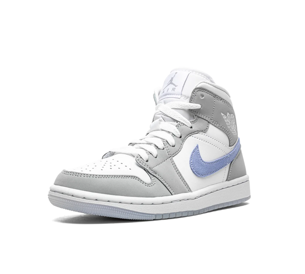Tênis Nike Air Jordan 1 Mid 'Wolf Grey' Cinza