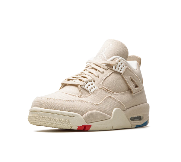 Tênis Nike Air Jordan 4 'Sail Canvas' Bege