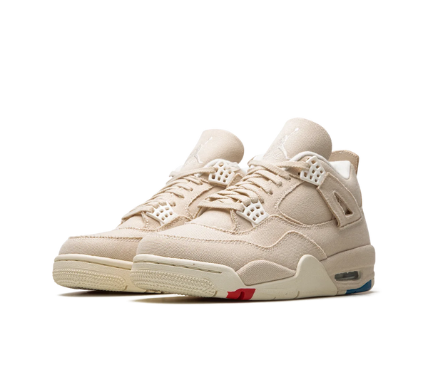 Tênis Nike Air Jordan 4 'Sail Canvas' Bege