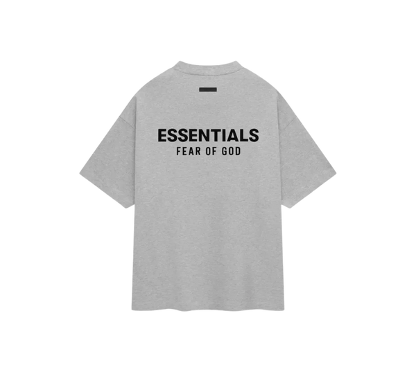 Camiseta Fear of God Essentials 'Oversized Jersey Crewneck Light Gray' Cinza
