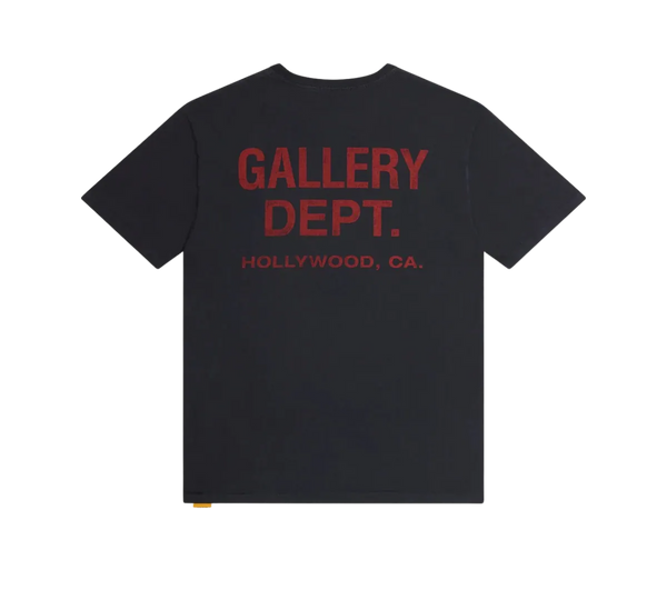 Camiseta Gallery Dept. 'Washed Black and Red' Preto / Vermelho