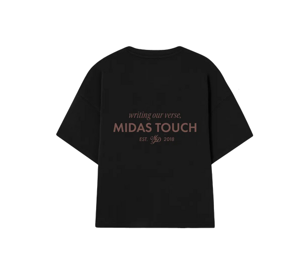 Camiseta Midas Touch 'Basic Boxy Black' Preto