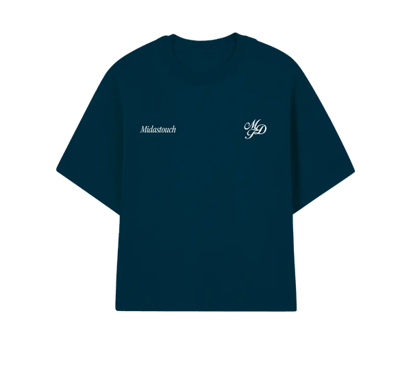 Camiseta Midas Touch 'Boxy Boats' Azul Marinho