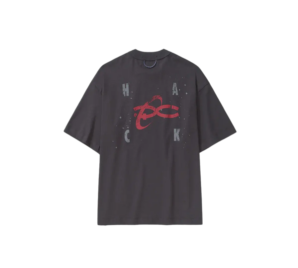 Camiseta Quadro Creations 'Hacking Activities Boxy Dark Grey' Cinza Escuro