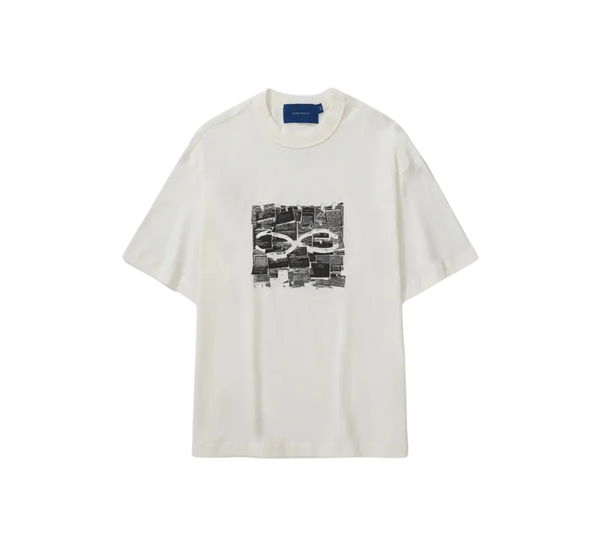 Camiseta Quadro Creations 'QC Notes Boxy Off White' Branca