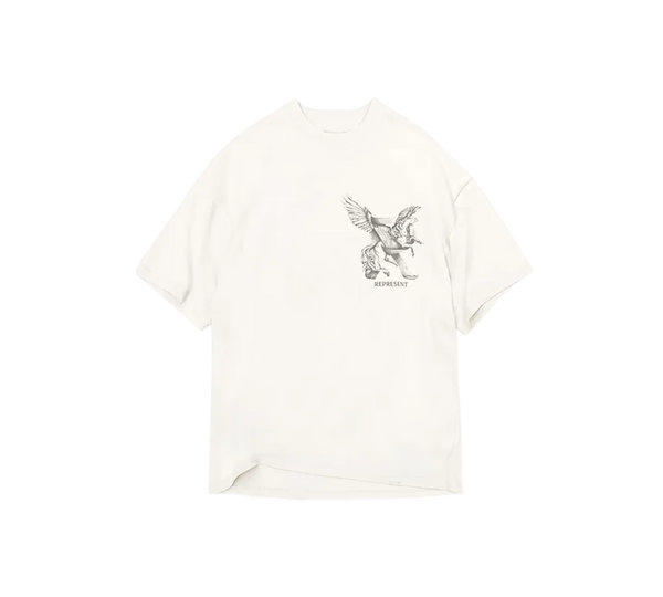 Camiseta Represent 'Elegance in Motion Flat White' Branco