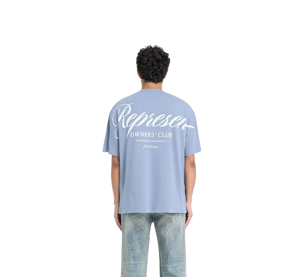 Camiseta Represent 'Owners Club Script Dusty Blue' Azul
