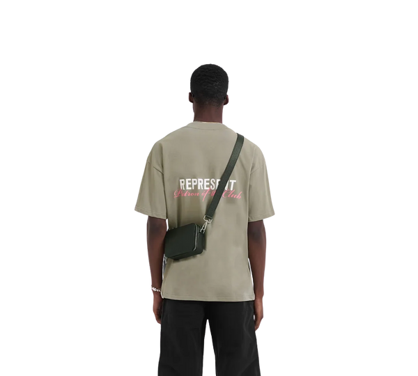 Camiseta Represent 'Patron Of The Club Khaki Pink' Verde/Rosa