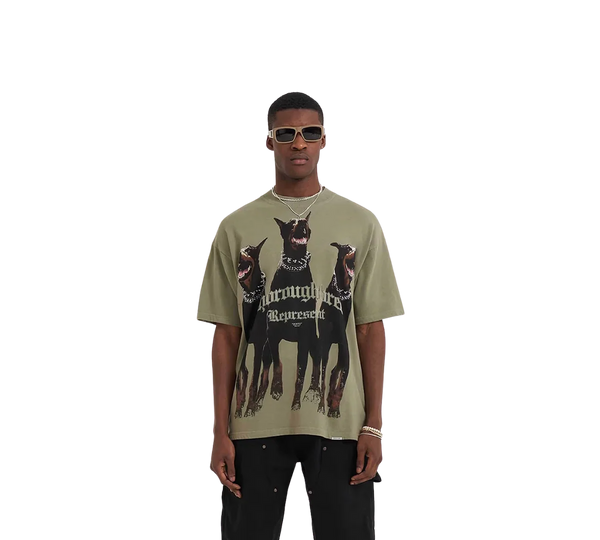 Camiseta Represent 'Thoroughbred Khaki' Verde